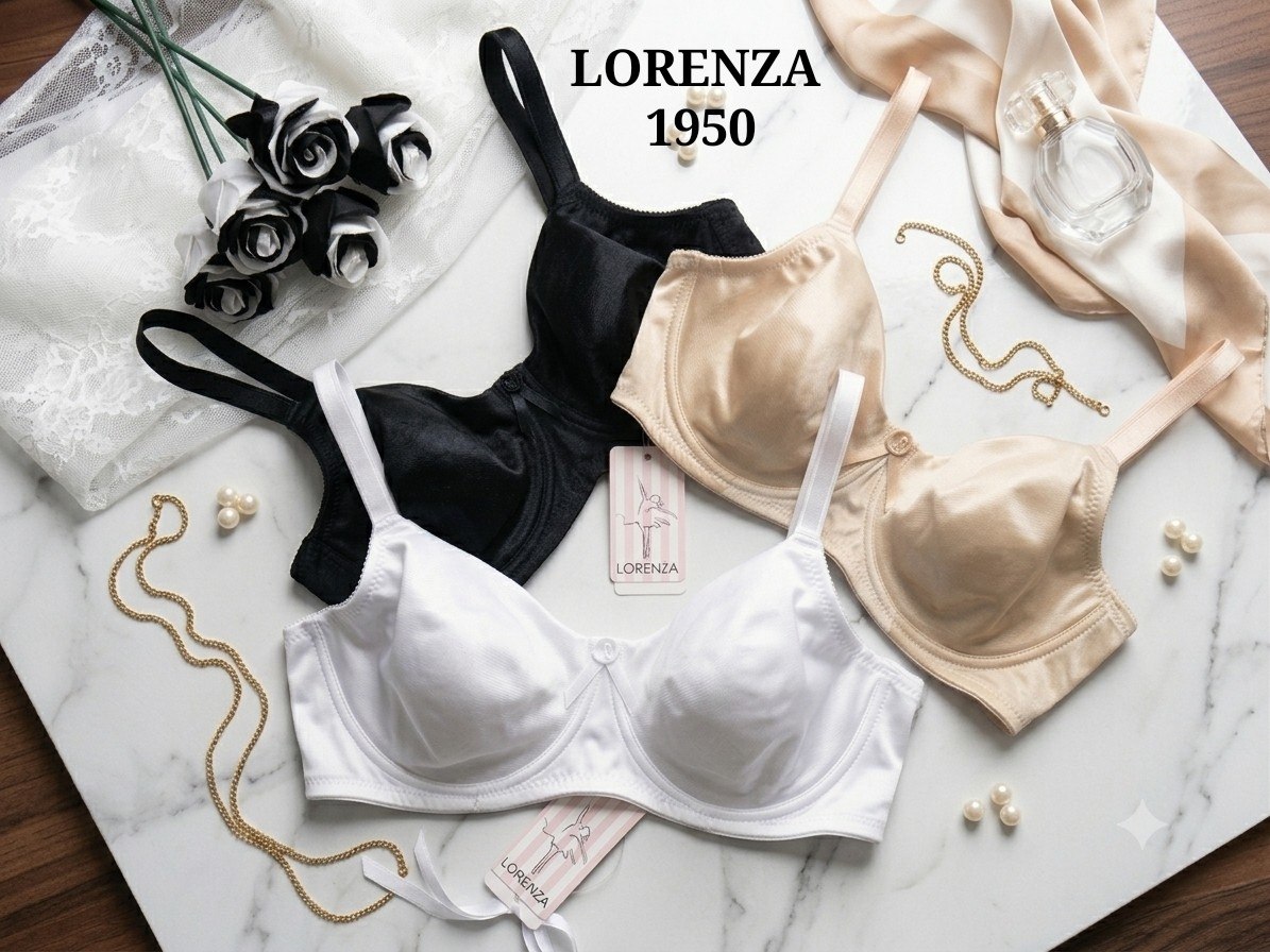 سوتین پرلون فنردار دولایه لورنزا LORENZA کد 1950