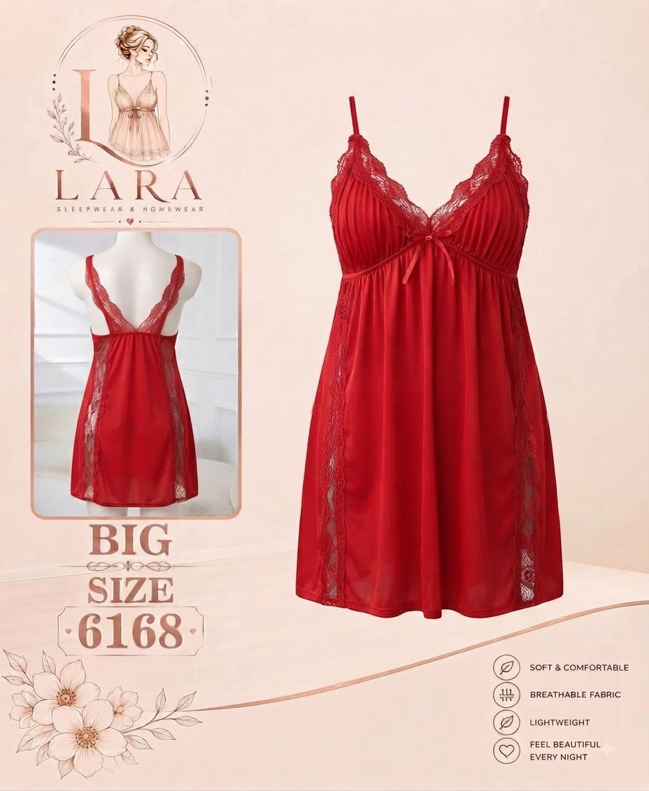 لباس خواب سایز بزرگ مدل LARA کد ۶۱۶۸