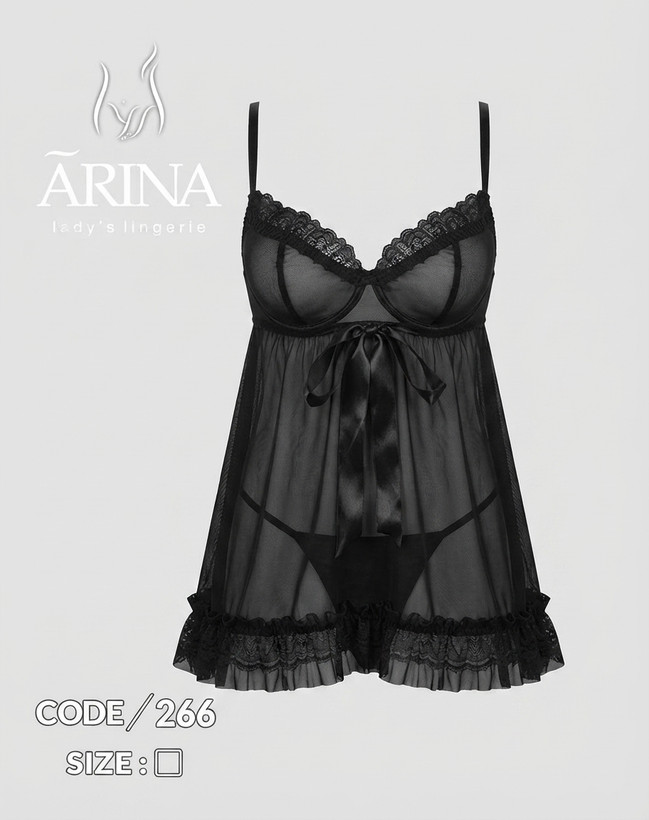 لباس خواب فانتزی فنردار کد 266